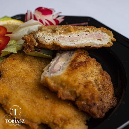 Kotlet szwajcarski ( ze schabu z szynką i serem) ( 5 szt.)