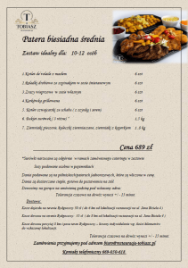 patera biesiadna średnia - catering Bydgoszcz